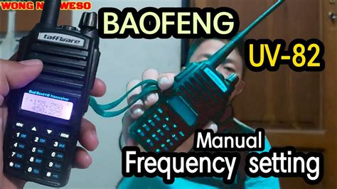 Setting Frekuensi HT BAOFENG UV 82 YouTube