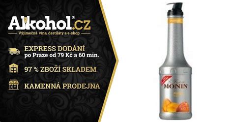 Monin Mango Mango Pyré 1l ALKOHOL cz