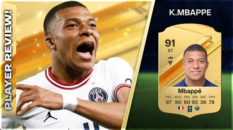 BEST GOLD CARD IN THE GAME 91 RATED KYLIAN MBAPPE PLAYER REVIEW