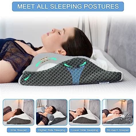 Snapklik Cervical Memory Foam Pillow For Neck Support Adjustable