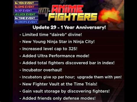 Anime Fighters Update 29 New Codes 2 New Divines 325 Level Cap And