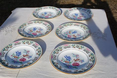 Proantic Service De Six Assiettes Creuses Minton Mod Le