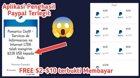 Baru Live Withdraw Aplikasi Penghasil Paypal Tercepat Dan