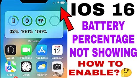 Ios 16 Battery Percentage Not Showing How To Turn On Battery Percentage On Ios 16 Youtube