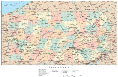 Pa Map By County United States Map