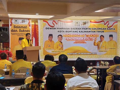 Jelang Pemilu Golkar Bontang Gelar Bimtek Kepada Pengurus Dan