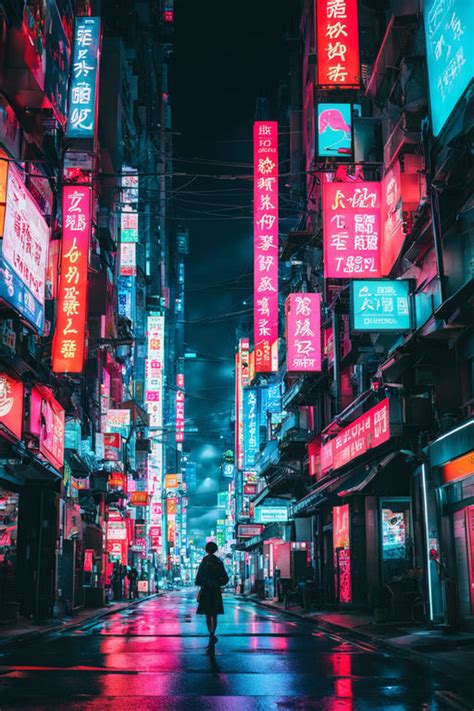 Neon tokyo aesthetic by Vladimir Kisin - Playground