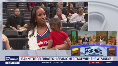 Washington Wizards Host Jeannette Reyes And Baby Bella Fox Dc