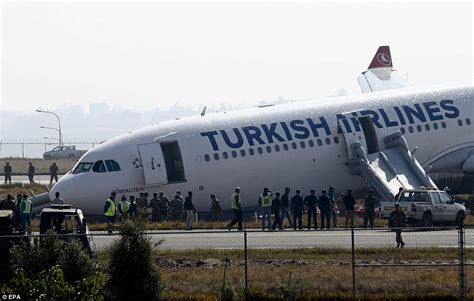 Turkish Airline Flight Thyz726 Passengers Flee Plane Crash On Runway In