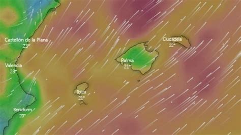 La borrasca Ciarán activa la alerta naranja en Baleares vientos que