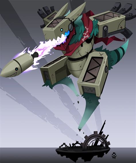 WOLFDAWG ART on Twitter: "Gun Puppy Protogen #spiralknights #conceptart ...