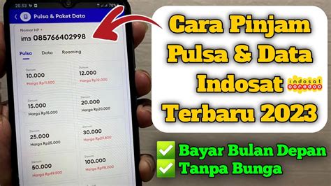 Cara Pinjam Pulsa Indosat Bayar Bulan Depan Pinjam Pulsa Indosat