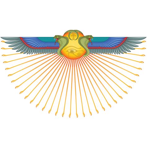 Winged sun with cobras, symbol of ancient Egypt 14634043 Vector Art at ...