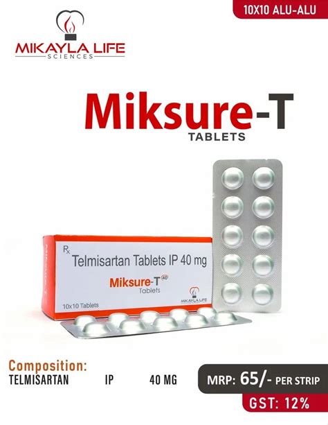 Telmisartan 40 Mg Tablet At Rs 650 Box Panchkula Industrial Area