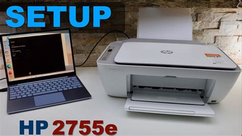 Hp Deskjet 2755e Setup Win 10 Wifi Setup And Usb Data Cable Setup For Print And Scan Youtube