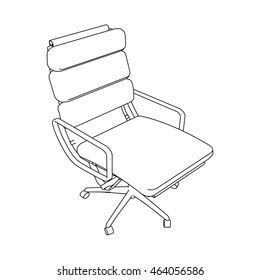 Office Chair Sketch Vector Stock Vector (Royalty Free) 464056586 ...