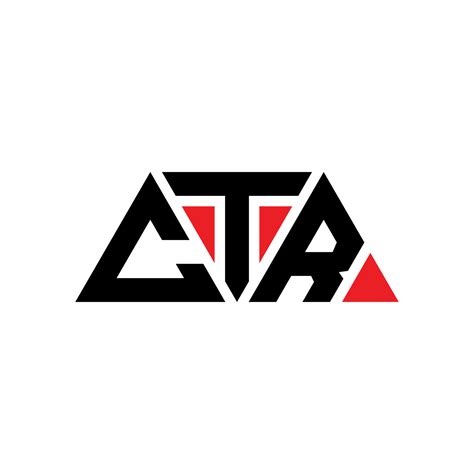 ctr triangle letter logo design  triangle shape ctr triangle logo
