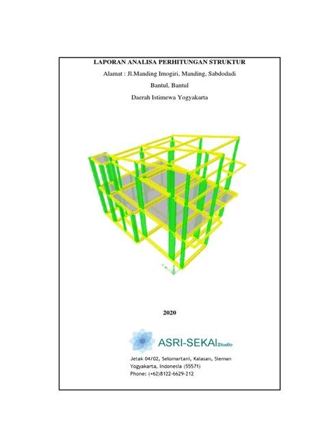 Laporan Analisa Perhitungan Struktur Imb Pdf