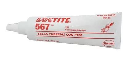 Loctite 567 41 Sella Tuberia C Teflon A T 250ml 270921 Meses Sin