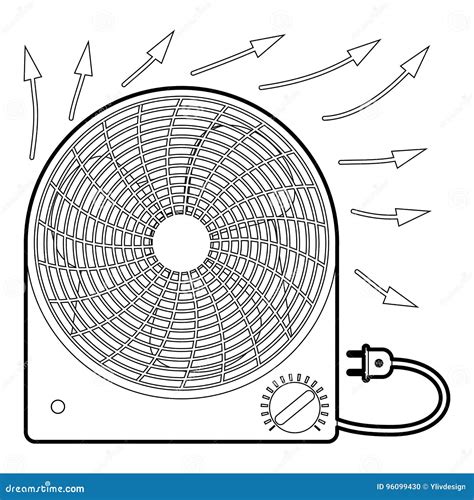 Cone Do Calefator De F Estilo Do Esbo O Ilustra O Do Vetor