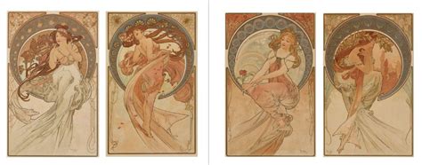 At Auction Alfons Mucha ALPHONSE MUCHA 1860 1939 Lot Of Four