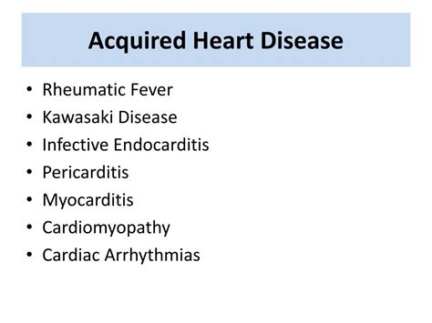 Ppt Acquired Heart Disease Powerpoint Presentation Free Download Id1901799