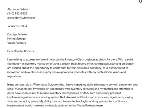 Inventory Clerk Resume Inventory Control Clerk Job Templates Examples