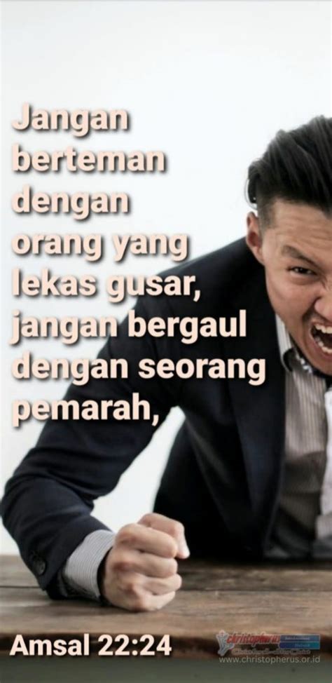 Jangan Bergaul Dengan Seorang Pemarah Meme Firman Hari Ini 15