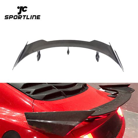 JC Sportline Carbon Fiber Rear Wing Spoiler For Ford Mustang Shelby