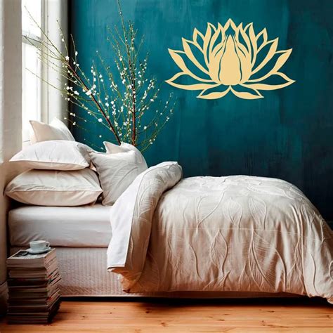 Wall Decal Lotus Flower Namaste Symbol Vinyl Sticker Murals Yoga Zen