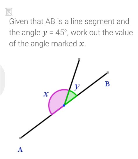 Solved Given That Ab Is A Line Segment And The Angle Y Work Out