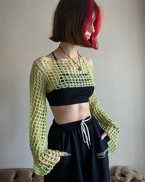 Gothic Crochet Crop Topcrochet Festival Crop Topcrochet Mesh Etsy Artofit