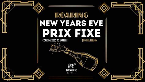 Roaring 20s New Years Eve Prix Fixe Farmhouse Tap Tavern Altamont