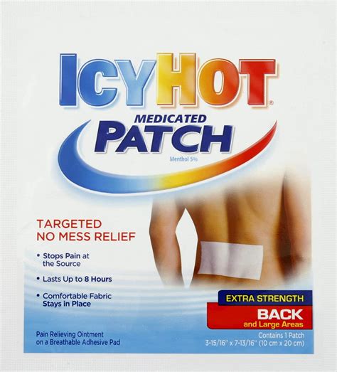 Icy Hot Back Medicated Patch Extra Strength 1 Patch