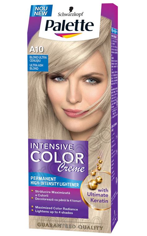 Schwarzkopf PALETTE A10 Ash Blonde Intensive Color Creme Permanent Hair