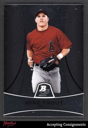 Bowman Platinum Prospects Pp Mike Trout Angels Ebay