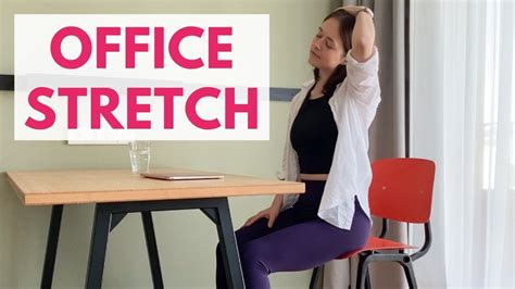 5 Min Home Office Stretch Quick Yoga Break At Your Desk YouTube