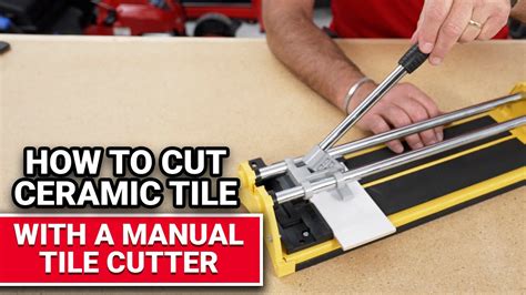 How To Cut Ceramic Tile With A Manual Tile Cutter Ace Hardware Youtube