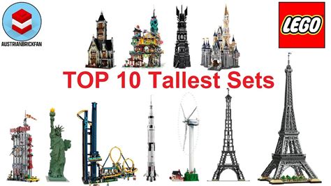 Lego Top 10 Tallest Sets Of All Time Compilationcollection Speed Build Youtube