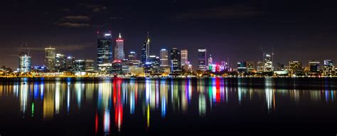 Perth City from South Perth Foreshore, Australia