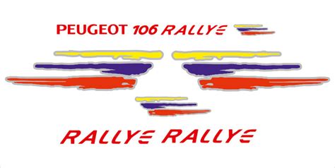 Αυτοκόλλητο Αυτοκινήτου Peugeot Rallye Stickers SprintGraphics