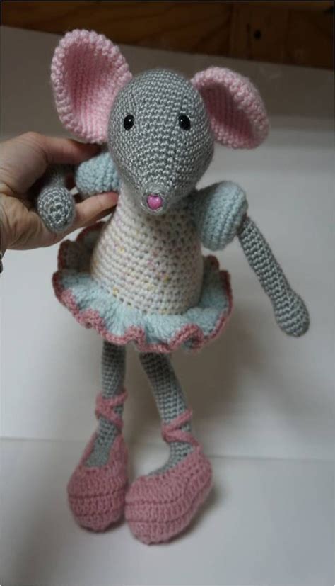 Items Similar To Ballerina Mouse Amigurumi Crochet Doll Angelina