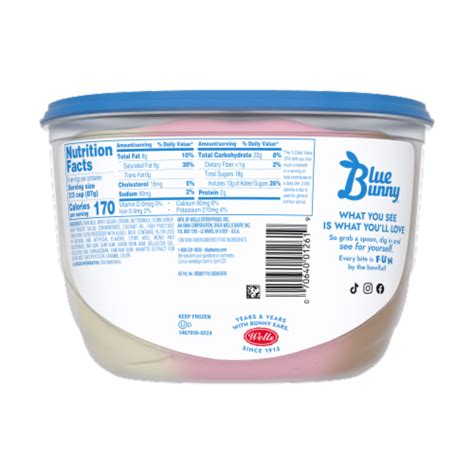 Blue Bunny Neapolitan Frozen Dairy Dessert Tub 48 Oz Kroger