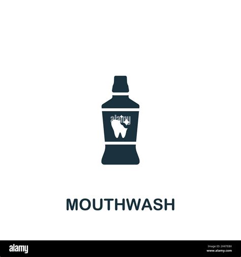 Mouthwash Icon Monochrome Simple Icon For Templates Web Design And