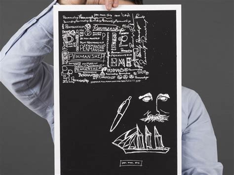 penmanship poster  steve decusatis  dribbble