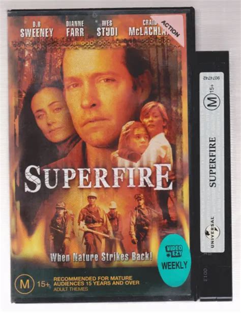 Rare Vhs Video Tape Superfire Big Box Ex Rental Video Ezy Sweeney