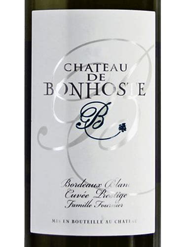 Château de Bonhoste Cuvée Prestige Bordeaux Blanc Vivino US