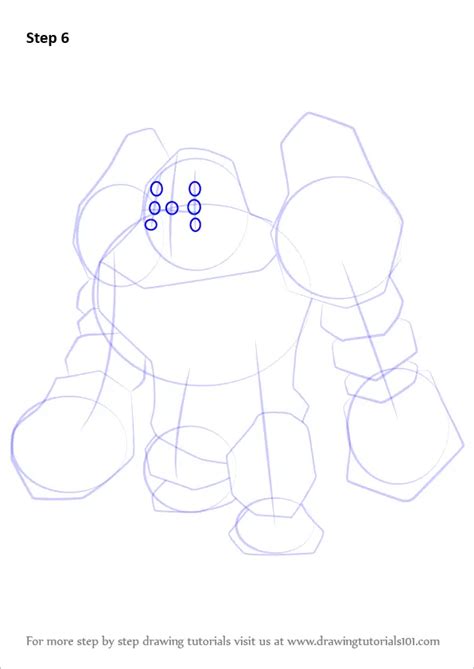 Learn How To Draw Regirock From Pokemon Pokemon Step By Step