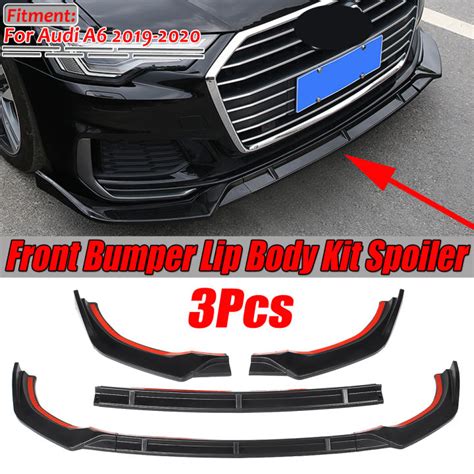 Front Bumper Lip Spoiler Splitter Body Kit Front Bumper Lip Deflector