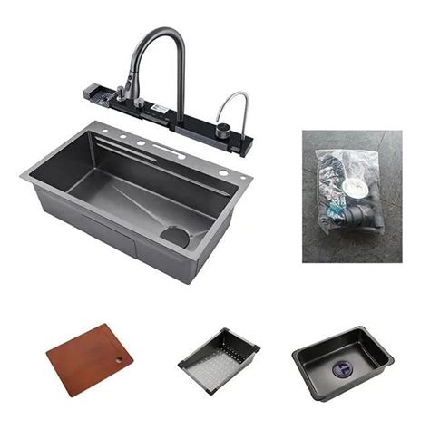 Multifunctional Complete Kitchen Sink With Led Display Lesonline